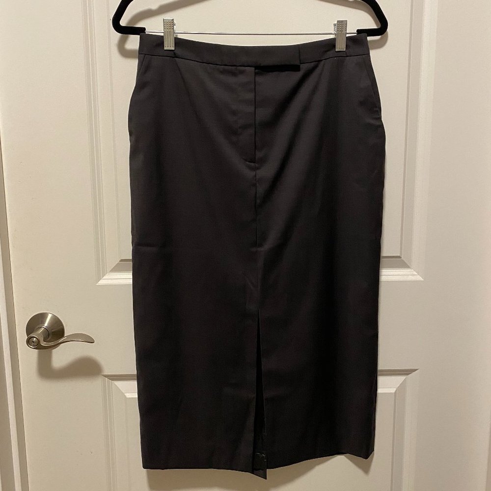 Nordstrom Signature and Caroline Issa - Wool Skirt with Button Detail